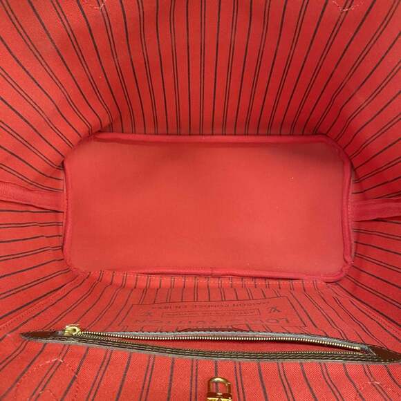 LOUIS VUITTON Brown Damier Neverfull MM Tote Bag - Picture 4 of 11